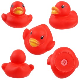 50 Pcs Rubber Ducks Bath Toy, Multicolor Mini Rubber Duck Bulk Float Duck Baby Bath Toy, Shower Birthday Party Christmas Favors Gift (5 Colors)
