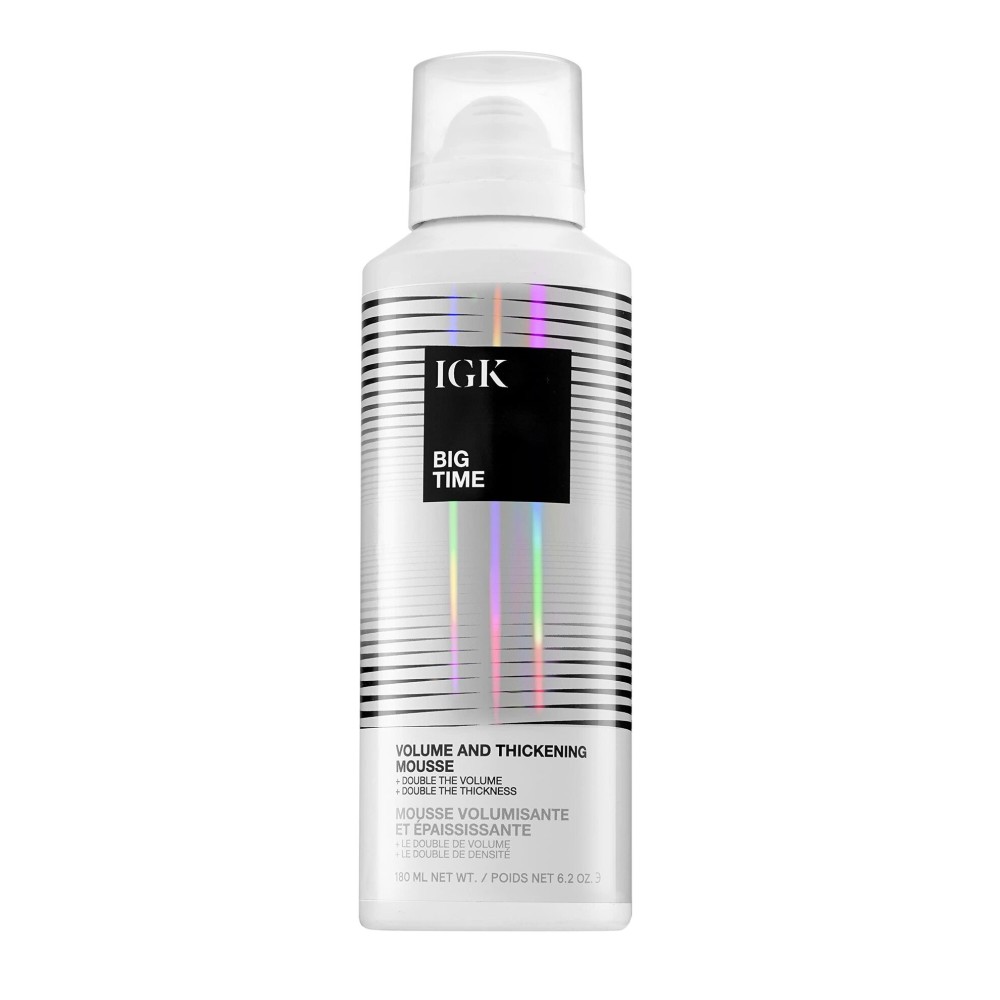IGK Big Time Volume Hair Mousse | Volume + Thickening + Lightweight Formula | 6.2 oz IGK Big Time Volume Hair Mousse | Volume + Thickening + Lightweight Formula | 6.2 oz