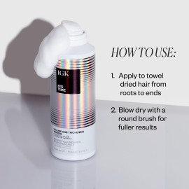 IGK Big Time Volume Hair Mousse | Volume + Thickening + Lightweight Formula | 6.2 oz IGK Big Time Volume Hair Mousse | Volume + Thickening + Lightweight Formula | 6.2 oz