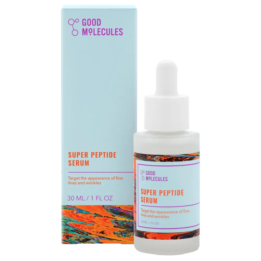 Good Molecules Super Peptide Serum - Anti-aging Facial Serum with Peptides and Copper Tripeptides to Plump and Firm - Water-Based Skincare for Face Good Molecules Super Peptide Serum - Anti-aging Facial Serum with Peptides and Copper Tripeptides to Plump and Firm - Water-Based Skincare for Face