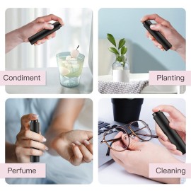 Tekson 10ml Travel Perfume Atomizer Refillable, Mini Cologne Spray Bottle Empty, Small Coffee Spray Bottle (Black) Tekson 10ml Travel Perfume Atomizer Refillable, Mini Cologne Spray Bottle Empty, Small Coffee Spray Bottle (Black)