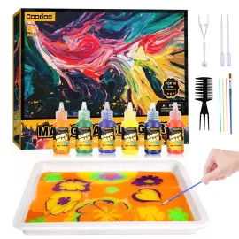 Water Marbling Paint for Kids - Arts and Crafts for Girls & Boys Crafts Kits Ideal Gifts for Kids Age 6-8 8-12 Water Marbling Paint for Kids - Arts and Crafts for Girls & Boys Crafts Kits Ideal Gifts for Kids Age 6-8 8-12
