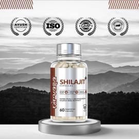 Nirvasa Pure Shilajit Capsules with Safed Musli, Ashwagandha, Kaunch Beej for Good Health/ 800mg/ 60 x 2 Veg Capsules Nirvasa Pure Shilajit Capsules with Safed Musli, Ashwagandha, Kaunch Beej for Good Health/ 800mg/ 60 x 2 Veg Capsules