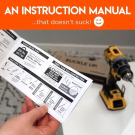 ECHOGEAR TV Safety Straps for Flat Screens - Anchor TVs Up to 90 to Furniture Or The Wall - Pre-Assembled Anti-Tip Strap Includes All Hardware for Baby Proofing Your TV