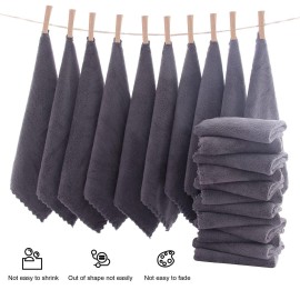 MOONQUEEN Ultra Soft Premium Washcloths Set - 12 x 12 inches - 24 Pack - Quick Drying - Highly Absorbent Coral Velvet Bathroom Wash Clothes - Use as Bath, Spa, Facial, Fingertip Towel (Grey) MOONQUEEN Ultra Soft Premium Washcloths Set - 12 x 12 inches - 24 Pack - Quick Drying - Highly Absorbent Coral Velvet Bathroom Wash Clothes - Use as Bath, Spa, Facial, Fingertip Towel (Grey)
