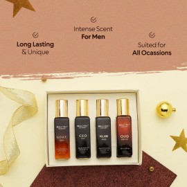 BellaVita Luxury Perfume for Men Gift Set (4 x 20ml) | Gifts for Men | Fragrance Includes KLUB, OUD, CEO, GOAT Perfumes | Masculine, Woody, Citrusy, and Aromatic perfumes Fragrance for men BellaVita Luxury Perfume for Men Gift Set (4 x 20ml) | Gifts for Men | Fragrance Includes KLUB, OUD, CEO, GOAT Perfumes | Masculine, Woody, Citrusy, and Aromatic perfumes Fragrance for men