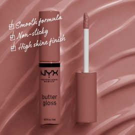 NYX PROFESSIONAL MAKEUP Butter Gloss Brown Sugar, Non-Sticky Lip Gloss - Spiked Toffee (Brown Mauve) NYX PROFESSIONAL MAKEUP Butter Gloss Brown Sugar, Non-Sticky Lip Gloss - Spiked Toffee (Brown Mauve)