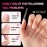 UNA GELLA Extra Long Coffin Nail Tips No C Curve 504PCS XXL Coffin Nails Half Cover Long Coffin Gel Nails Tips Clear Fake False Nails Long Gel Extensions for Nail Art Salon Home DIY No Need File