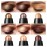LUXAZA 6 PCS Brown Neutral Metallic Eyeshadow Stick, Light to Dark Brown Cream Shimmer Pencil Crayon, Pro Waterproof & Long Lasting Starter Sets