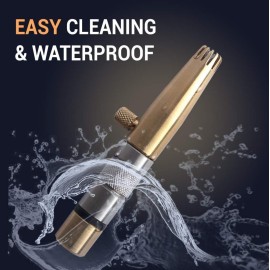 ROYAL [Made in Korea] Premium Nose Hair Trimmer for Men Freikugel, Manual, Battery-Free, Brass & Stainless Steel, Waterproof, Painless with a Patented Mechanism ET-32