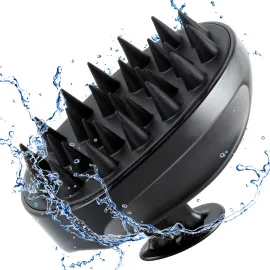 Scalp Massager Shampoo Brush, Hair Scalp Scrubber Shower Hair Brush Head Massager for Stress Relax Hair Growth, Dandruff Brush Scalp Exfoliator for Women Men Kids Pets, Black Scalp Massager Shampoo Brush, Hair Scalp Scrubber Shower Hair Brush Head Massager for Stress Relax Hair Growth, Dandruff Brush Scalp Exfoliator for Women Men Kids Pets, Black