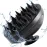 Scalp Massager Shampoo Brush, Hair Scalp Scrubber Shower Hair Brush Head Massager for Stress Relax Hair Growth, Dandruff Brush Scalp Exfoliator for Women Men Kids Pets, Black