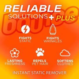 Bounce Anti Static Spray, 3 in 1 Anti Static & Instant Wrinkle Release, Odor Eliminator & Fabric Refresher, Rapid Touch Travel Spray (3 Oz, Pack of 1) Bounce Anti Static Spray, 3 in 1 Anti Static & Instant Wrinkle Release, Odor Eliminator & Fabric Refresher, Rapid Touch Travel Spray (3 Oz, Pack of 1)