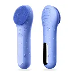 NgraCoola CLIE Facial Cleansing Brush, Waterproof and Rechargeable Face Scrub Brush for Men & Women, Cleansing, Exfoliating and Massaging, Electric Face Scrubber - Blue