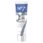 No7 Lift & Luminate Dual Action Cleansing & Exfoliating Face Wash - Gentle Face Exfoliator with Vitamin C, E & B5 - Deep Pore Cleanser for Dull & Uneven Skin Tone (3.3 Fl Oz)