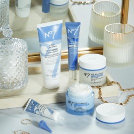 No7 Lift & Luminate Dual Action Cleansing & Exfoliating Face Wash - Gentle Face Exfoliator with Vitamin C, E & B5 - Deep Pore Cleanser for Dull & Uneven Skin Tone (3.3 Fl Oz) No7 Lift & Luminate Dual Action Cleansing & Exfoliating Face Wash - Gentle Face Exfoliator with Vitamin C, E & B5 - Deep Pore Cleanser for Dull & Uneven Skin Tone (3.3 Fl Oz)