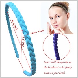 12pcs Colorful Thin Headbands for Women 6mm Light Pigtail Skinny Hairbands for Girls Hard Teeth Headbands For Kids Teens 12pcs Colorful Thin Headbands for Women 6mm Light Pigtail Skinny Hairbands for Girls Hard Teeth Headbands For Kids Teens