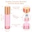 PrettyCare 10 ml Roller Bottles for Essential Oils (Rose Glass, 12 Pack, 2 Extra Roller Balls, 24 Labels, Opener, 2 Funnels Essential Oil Roller Bottles for body oil perfume