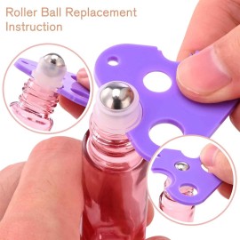 PrettyCare 10 ml Roller Bottles for Essential Oils (Rose Glass, 12 Pack, 2 Extra Roller Balls, 24 Labels, Opener, 2 Funnels Essential Oil Roller Bottles for body oil perfume PrettyCare 10 ml Roller Bottles for Essential Oils (Rose Glass, 12 Pack, 2 Extra Roller Balls, 24 Labels, Opener, 2 Funnels Essential Oil Roller Bottles for body oil perfume