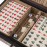 LinaLife Chinese Mahjong Toy Set, Classic Board Game 144 Tiles Set with a Wooden Box asy-to-Read Game Set Travel Mahjong Set Portable Size and Light Weight