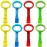 codree 8PCS 4 Colors Baby Playpen Pull up Rings- Baby Crib Pull up Rings- Baby Walking Exercises Assistant Rings- Baby Bed Stand Up Rings Baby Cot Hanging Rings for Infant Baby Toddler