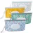 FEBSNOW 4 Pack Baby Wipe Dispenser, Portable Refillable Wipe Holder, Baby Wipes Container, Wipe Dispenser, Reusable Travel Wet Wipe Pouch (Floral)