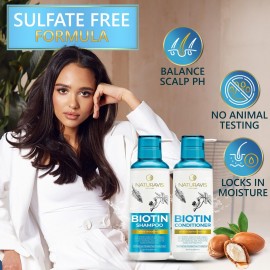 Biotin Shampoo and Conditioner Set with Castor Oil - Sulfate Free Formula to Boost Volume for Thinning Hair - Thickening Ingredients for Men and Women - Volumizing Salon Grade Treatment with Rosemary Biotin Shampoo and Conditioner Set with Castor Oil - Sulfate Free Formula to Boost Volume for Thinning Hair - Thickening Ingredients for Men and Women - Volumizing Salon Grade Treatment with Rosemary