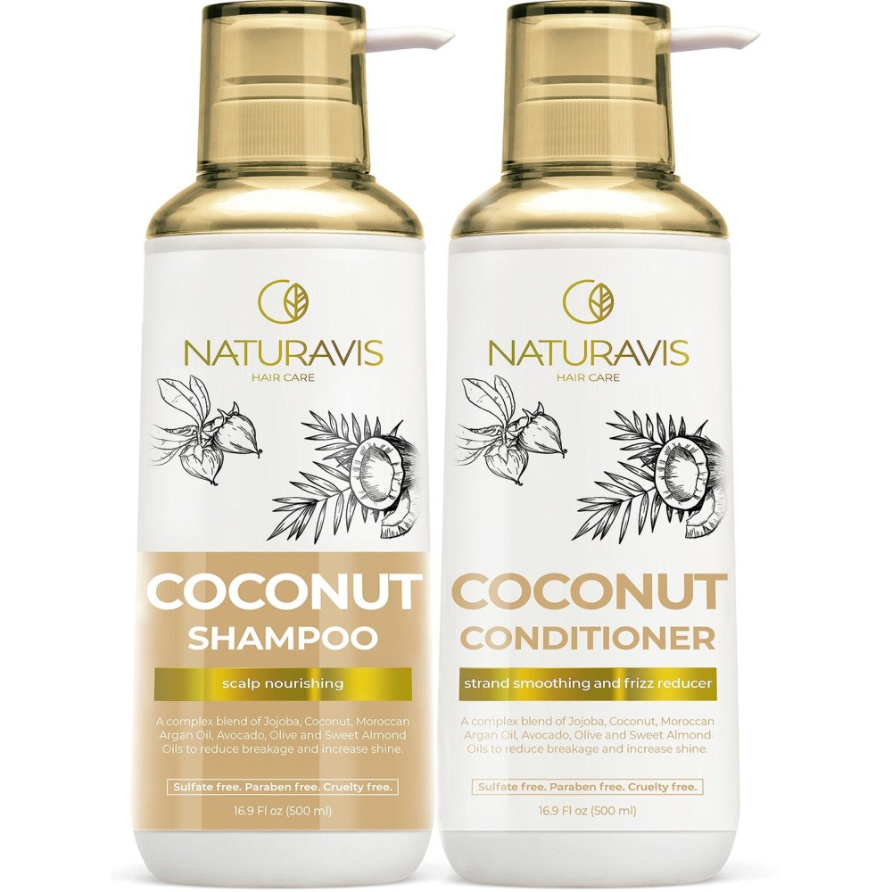 Coconut Shampoo and Conditioner Set - Sulfate Free and Paraben Free Intense Moisturizing Treatment with Jojoba - For Hydrating Your Scalp and Restoring Dry and Damaged Hair Coconut Shampoo and Conditioner Set - Sulfate Free and Paraben Free Intense Moisturizing Treatment with Jojoba - For Hydrating Your Scalp and Restoring Dry and Damaged Hair