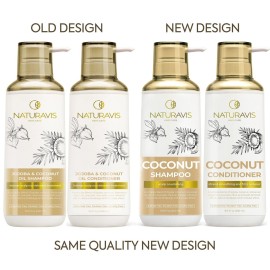 Coconut Shampoo and Conditioner Set - Sulfate Free and Paraben Free Intense Moisturizing Treatment with Jojoba - For Hydrating Your Scalp and Restoring Dry and Damaged Hair Coconut Shampoo and Conditioner Set - Sulfate Free and Paraben Free Intense Moisturizing Treatment with Jojoba - For Hydrating Your Scalp and Restoring Dry and Damaged Hair