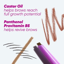 Kosas Brow Pop - Longwear Eyebrow Makeup, Dual-Sided Defining Pencil with Castor Oil for Soft, Natural Look of Real Hair - Medium Brown Kosas Brow Pop - Longwear Eyebrow Makeup, Dual-Sided Defining Pencil with Castor Oil for Soft, Natural Look of Real Hair - Medium Brown