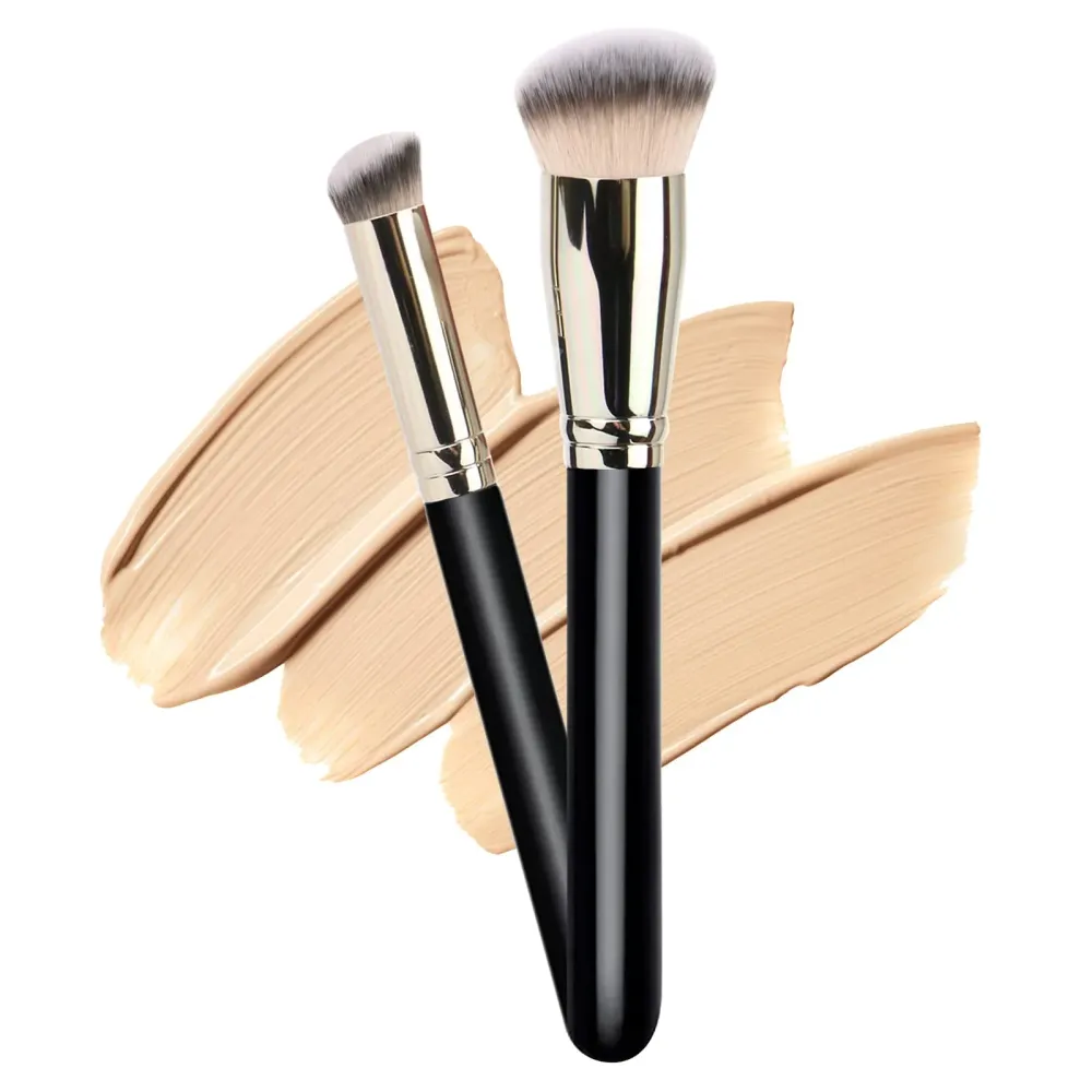 Makeup Brushes DPOLLA Pro Foundation Brush and Flawless Concealer Brush Perfect for Any Look Premium Luxe Hair Contour Brush Perfect for Blending Liquid,Buffing,Cream,Sculpting,Mineral Makeup Makeup Brushes DPOLLA Pro Foundation Brush and Flawless Concealer Brush Perfect for Any Look Premium Luxe Hair Contour Brush Perfect for Blending Liquid,Buffing,Cream,Sculpting,Mineral Makeup
