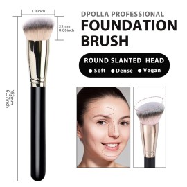 Makeup Brushes DPOLLA Pro Foundation Brush and Flawless Concealer Brush Perfect for Any Look Premium Luxe Hair Contour Brush Perfect for Blending Liquid,Buffing,Cream,Sculpting,Mineral Makeup Makeup Brushes DPOLLA Pro Foundation Brush and Flawless Concealer Brush Perfect for Any Look Premium Luxe Hair Contour Brush Perfect for Blending Liquid,Buffing,Cream,Sculpting,Mineral Makeup