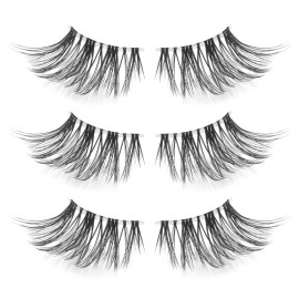 Frihappy Wispy Lashes - Natural Half Lashes 3 Pairs HF2