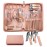WOAMA Manicure Set Pedicure Kit - 30 in 1 Nail Kit Professional Stainless Steel Nail Care Kit for Women - Pink