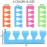 48pcs Sponge Toe Separators Pedicure Set for Nail Polish- Premium Nail Art Painting and Polishing Tool Kit, 4 Funy Color