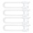 Vmaisi Baby Sliding Cabinet Locks - 4 Pack Adjustable U Shaped Child Safety Locks,Childproof Latches for Kitchen Bathroom Storage Cupboards Doors, Handles and Knobs White (4)