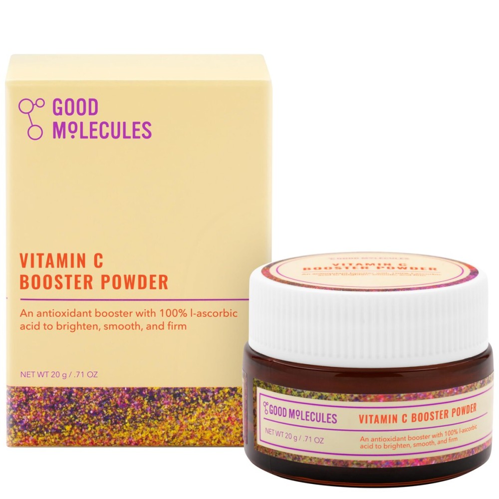 Good Molecules Vitamin C Booster Powder - 100% L-Ascorbic Acid for Collagen Production - Vitamin C Powdered Face Serum Booster for Anti Aging, Skin Care Good Molecules Vitamin C Booster Powder - 100% L-Ascorbic Acid for Collagen Production - Vitamin C Powdered Face Serum Booster for Anti Aging, Skin Care