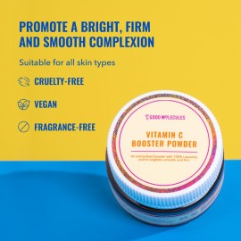 Good Molecules Vitamin C Booster Powder - 100% L-Ascorbic Acid for Collagen Production - Vitamin C Powdered Face Serum Booster for Anti Aging, Skin Care Good Molecules Vitamin C Booster Powder - 100% L-Ascorbic Acid for Collagen Production - Vitamin C Powdered Face Serum Booster for Anti Aging, Skin Care