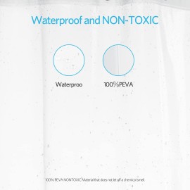 EHZNZIE Clear Shower Curtain Liner Light Weight PEVA, Shower Liner 72x72 Inches, Waterproof, No Chemical Smell with 12 Rust Proof Metal Grommets for Bathroom Shower Curtain EHZNZIE Clear Shower Curtain Liner Light Weight PEVA, Shower Liner 72x72 Inches, Waterproof, No Chemical Smell with 12 Rust Proof Metal Grommets for Bathroom Shower Curtain
