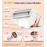 PRITECH Electric Shaver for Women - Cordless Lady Razor, USB Rechargeable, Wet & Dry Waterproof Razor for Legs, Arms, Underarms, Bikini