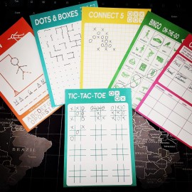 GRANDLMOON 6 Portable Travel Game Activities Notepad On The Go Plane Trip Game 4 x 6-inches (2 Pads and 60 Sheets Each) GRANDLMOON 6 Portable Travel Game Activities Notepad On The Go Plane Trip Game 4 x 6-inches (2 Pads and 60 Sheets Each)