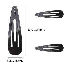 40 Pieces 2 Inch Black Metal Snap Hair Clips Non-slip Hair Barrettes Hair for Girls, Women, Kids Teens or Toddlers 40 Pieces 2 Inch Black Metal Snap Hair Clips Non-slip Hair Barrettes Hair for Girls, Women, Kids Teens or Toddlers