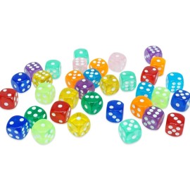 100pcs 16mm Game Dice D6 Six Sided of Rounded Translucent for Yahtzee,Tenzi, Farkle, Bunco, DND, MTG, RPG,Table Board Game or Teaching Math with a Beautiful Blue Drawstring Storage Bag 100pcs 16mm Game Dice D6 Six Sided of Rounded Translucent for Yahtzee,Tenzi, Farkle, Bunco, DND, MTG, RPG,Table Board Game or Teaching Math with a Beautiful Blue Drawstring Storage Bag