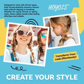 HOYOLS Clear Elastic Hair Bands, 2500 Small Rubber Bands Braids for Girls Kids Women Non-Slip Tiny Soft Hair Ties Accessories Value Pack TPR HOYOLS Clear Elastic Hair Bands, 2500 Small Rubber Bands Braids for Girls Kids Women Non-Slip Tiny Soft Hair Ties Accessories Value Pack TPR