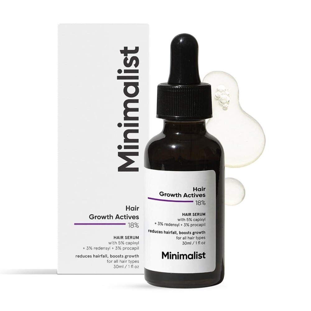 Minimalist Hair Density Serum 18% | With Procapil, Capixyl, Redensyl, Anagain & Baicapil For Hair Fall Control | Women & Men | 30 ml Minimalist Hair Density Serum 18% | With Procapil, Capixyl, Redensyl, Anagain & Baicapil For Hair Fall Control | Women & Men | 30 ml