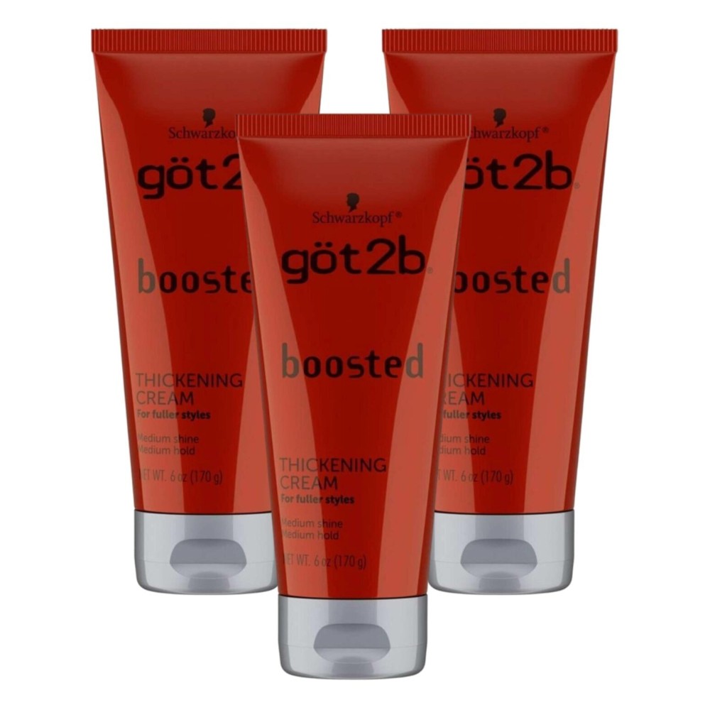 Got 2B Boosted Thickening Cream 6 Ounce (Pack of 3) Got 2B Boosted Thickening Cream 6 Ounce (Pack of 3)