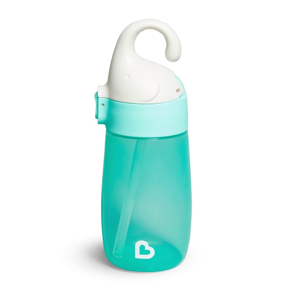 Munchkin Flip n Lock Elephant Toddler Straw Cup, 12 Ounce, Mint Munchkin Flip n Lock Elephant Toddler Straw Cup, 12 Ounce, Mint