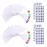 100 ps Fan-Shaped Nail Swatch Sticks with Number Stickers, Nail Practice Sticks, Color Display Wheel, Sample Tips(Transparent)