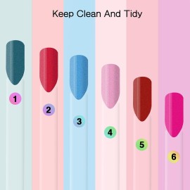100 ps Fan-Shaped Nail Swatch Sticks with Number Stickers, Nail Practice Sticks, Color Display Wheel, Sample Tips(Transparent)