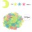 200 Pcs Colorful Glow in The Dark Luminous Stars and Moon Fluorescent Noctilucent Plastic Wall Stickers Murals Decals for Home Art Decor Ceiling Wall Decorate Kids Bedroom Room Decorations